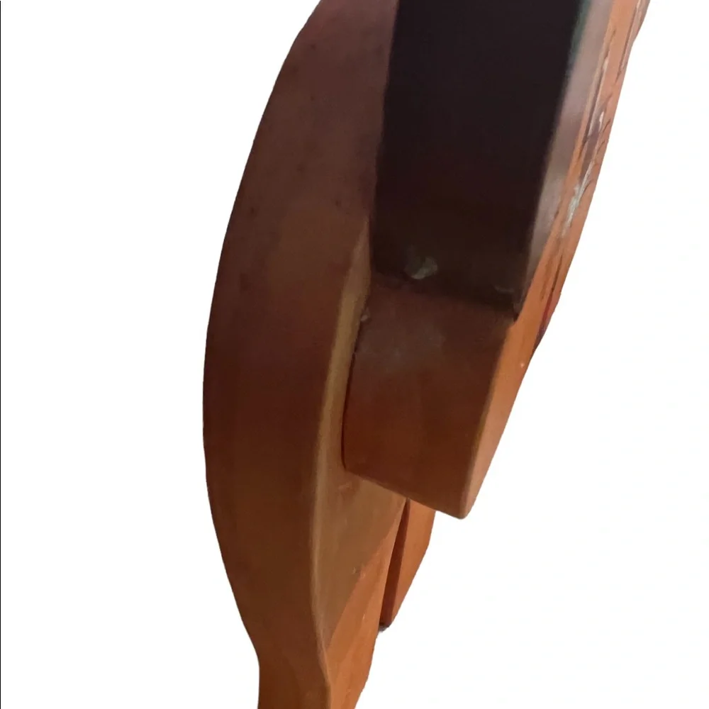 Retro Wooden Dog Toilet Paper Roll Holder